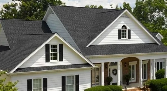 Architectural shingle roofing on a residential home