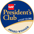 roofers westchase gaf presidents club award certification