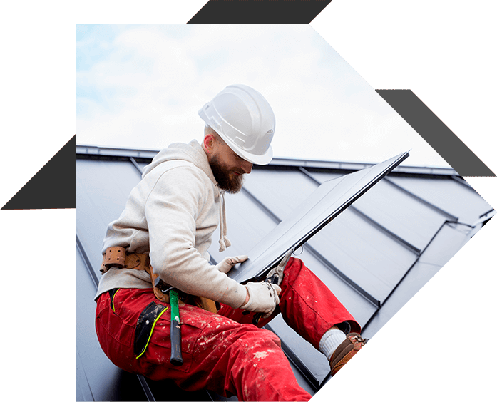 Installing a standing seam metal roof